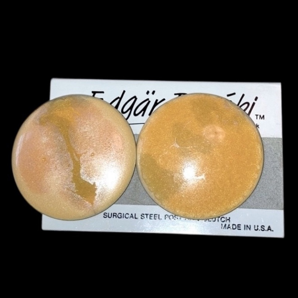 🆕 Beautiful Vintage Enamel Edgar Berebi Earrings Never Worn on Original Card